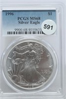1996  Silver Eagle MS68
