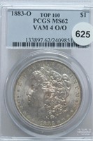 1883-o Morgan Dollar MS62 vam-4 O/O