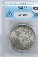 1884-o Morgan Dollar MS63 vam-4A