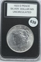 1923-d UNC Peace Dollar