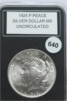 1924-p UNC Peace Dollar