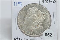 1921-d Morgan Dollar MS64