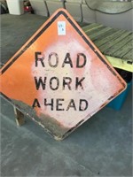 Road Work Ahead Sign