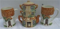 Japanese Teapot & Cup Lot