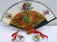 Spanish Fan & Other Items Lot