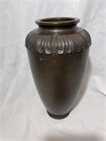 Early Large Bronze Vase 13in x 7in