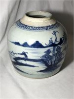 Antique Chinese Export Ginger Jar 6 ht x 6wd