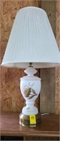 Hand Painted table lamp, West Germany, Vintage