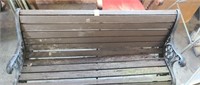 Metal Framed Park Bench
