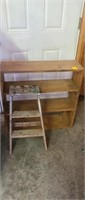 Wood Shelf, 2 step ladder