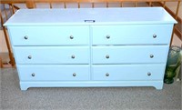 Dresser - Painted Blue - Measures 29 3/4T x 5ft.