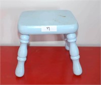 Small Wooden Stool - Measures 10 1/2 T