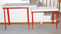 (2) Small Home Made Desk/Table - one Measures 27