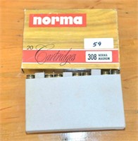 Box of Norma 308 Magnum 180 Grain Plastic Pointed
