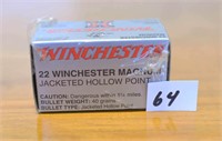 50 Rounds of 22 Winchester Magnum Jacketed Hollow