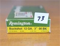 5 Rounds of Remington 12 Gauge Buckshot 3 Inch 15