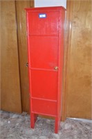 Storage Cabinet - Red - Measures 66 1/4T x 17