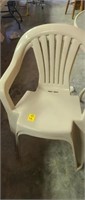 Two Plastic Outdoor Chairs