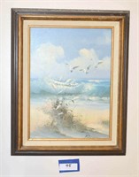 Framed Oil Painting - Signed by Robinson
