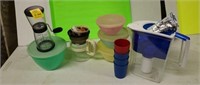 Vintage tupperware,Micro-perk, grinder, pitcher