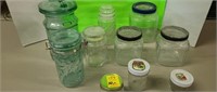 Vintage Square jars, Jar Canisters
