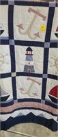 Lighthouse quilt and Pillow Shams