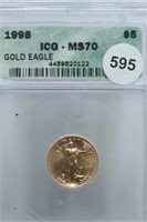1998 $5 Gold Eagle MS70