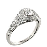 10 Karat Gold .62 Ctw Round Cut Diamond Ring