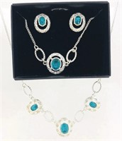 Avon Brand Necklace, Bracelet & Earrings Set