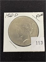 1922d Silver Peace Dollar