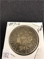1897 S Morgan Silver Dollar, Fine