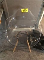 Clear plastic chair