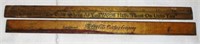Lot of 2 Vintage Coca-Cola Advertising Rulers