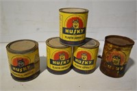 Vintage Husky Cans