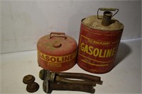 Vintage Metal Gas Cans & Metal Spouts