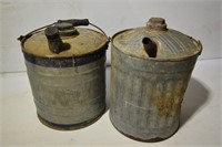 Vintage Galvanized Gas Cans