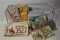 1980's-90's Wyoming License Plates