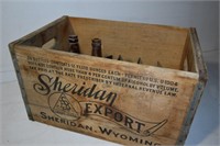 Vintage Sheridan WY. Export Brewing Crate