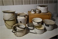 Vintage Enamel Pots & Pans