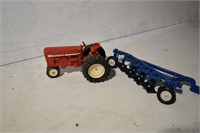 Toy IH Tractor & Ford Plow