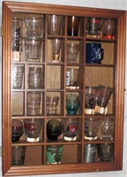 Shot Glasses with Display Case