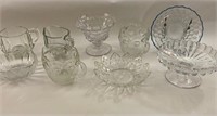 EARLY PRESSED GLASS LOT