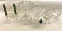 EARLY PRESSED GLASS LOT