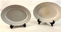 2 ANTIQUE PLATTERS