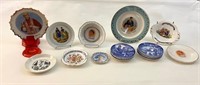 COLLECTION OF SMALL COMMEMORATIVE PLATES & BOWLS