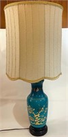 BLUE GLASS TABLE LAMP