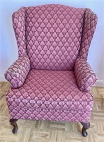 VINTAGE UPHOLSTERED WING CHAIR