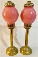 PAIR OF CANADIAN BRASS CANDLE SCONCES
