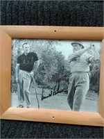 ARNOLD PALMER AUTOGRAPHED PICTURE W/ BOB HOPE