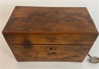 ANTIQUE MAHOGANY TEA CADDY